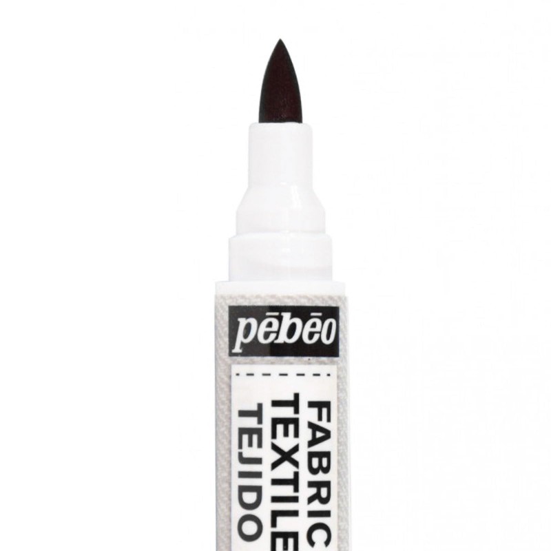 Pebeo 7A Light Brown Fabric Marker - 1mm