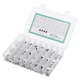 PATIKIL PNP NPN Power Transistor Assortment Kit 480 Pieces 24 Electronic Components for Universal Switching Applications