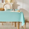 Glomii 2 Pack Truquoise Rectangle Table Cloths - Wrinkle Free
