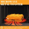 Microwave Crispy Sandwich Maker - 5.5" Non-Stick Panini Press with