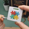 'Four Puzzle Pieces' Keyring Tape Measure/Spirit Level Tool (KM00043638)