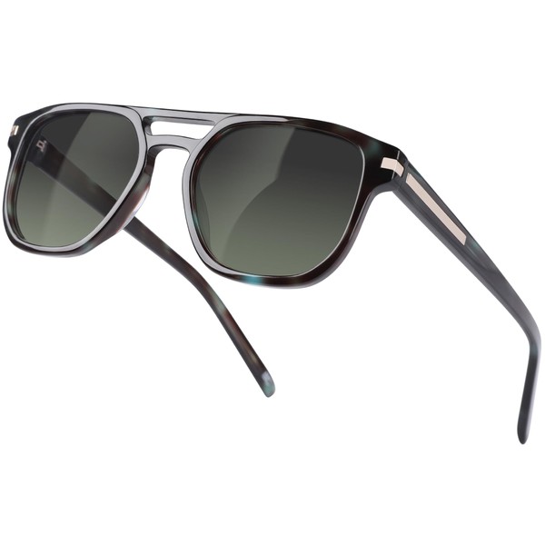 BIRCEN Polarized Sunglasses for Men UV-Protection: Acetate Trendy Retro Fashion