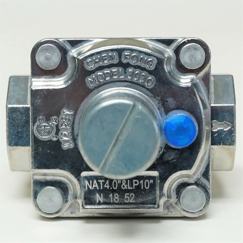 Gas Pressure Regulator 1/2" x 1/2" Natural 4" LP 10"