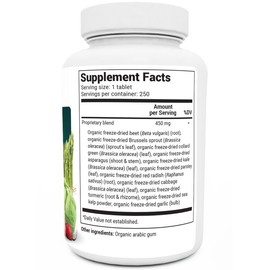 Dr. Berg Organic Greens Superfood - Cruciferous Blend Supplements, 250 tablets Healthcare Fitness Dietary Edible Dietary Edible