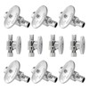 10Pack Foskan PEX Crimp Straight Stop Valve,3/8"OD x 1/2"PEX