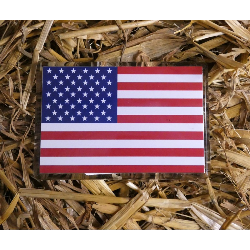 Decalarama American Flag Fridge Magnet Gift - Cute United States