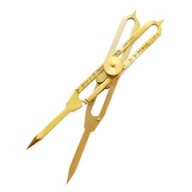 Liquidraw Proportional Divider Drawing Tool Scale Divider, Solid Brass 6"