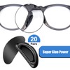 20 Pairs Eyeglass Nose Pads for Glasses - 1.0mm Ultra