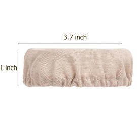 BSL® 8-Pack Replacement Sourdough Starter Jar Cloth Covers Unbleached Reusable (Fits Jar mouth ranging 3"- 4" inches)