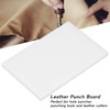 Leather Punch Board White Plastic Cutting Hole Punch Stamping Tool