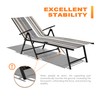NUU GARDEN Outdoor Metal Chaise Lounge, Foldable and Assemble Free