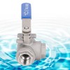 3 Way Ball Valve 1/2in DN15 304 Stainless Steel Female