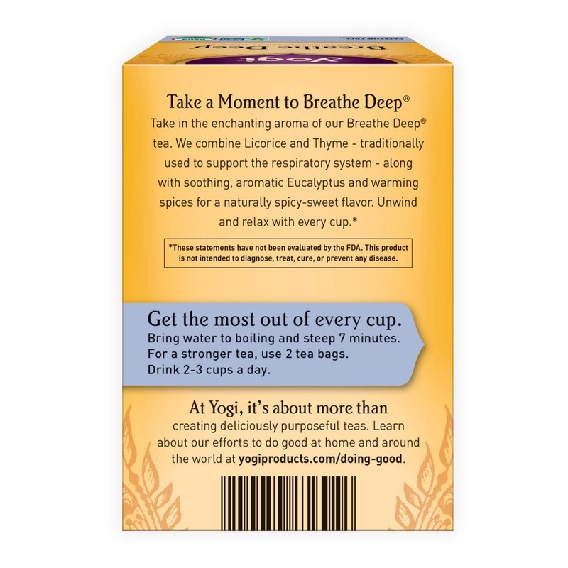 Yogi Tea, Breathe Deep, 16 Count