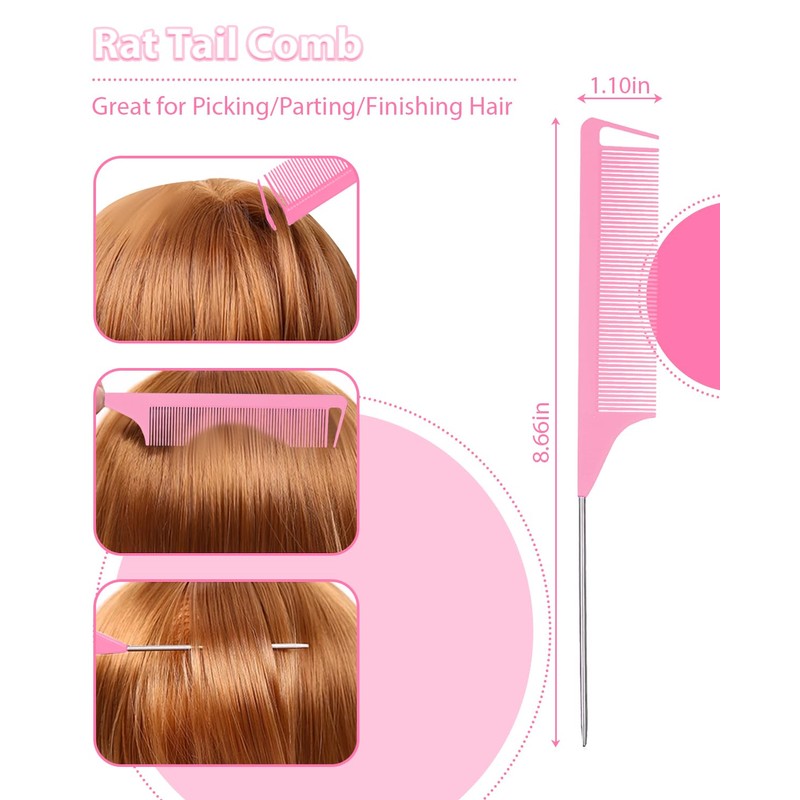 Slick Back Hair Brush, Edge Brush, Hair Accessories Comb Set
