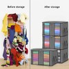 4PCS Clothes Storage Bag Large Capacity Clothing Organizers Foldable Closet
