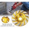 4 Pcs Turbo Row Diamond Grinding Cup Wheel, Concrete Turbo