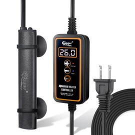 hygger Aquarium Heater, For Aquarium Temperature Controller, Adjustable Temperature, 25W/50W/75W, Digital Display Controller, Underwater Heater, Vertical and Horizontal Mount, Energy Saving,