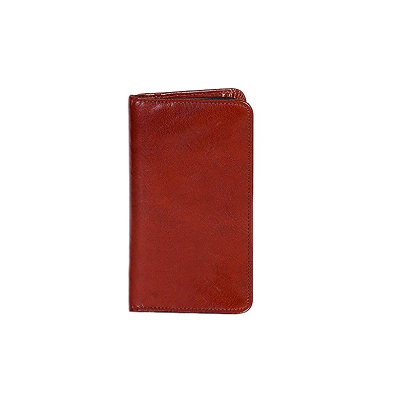 Scully Leather Pocket Weekly Planner Italian Leather 1008 Organizer,Cognac