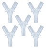 JENSWILL 5PCS 3/16" Hose Barb Fitting Equal Barbed Y Shaped