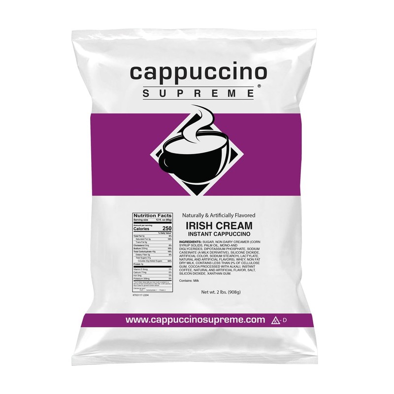 Cappuccino Supreme 2 lb bag Irish Cream Instant Cappuccino Mix