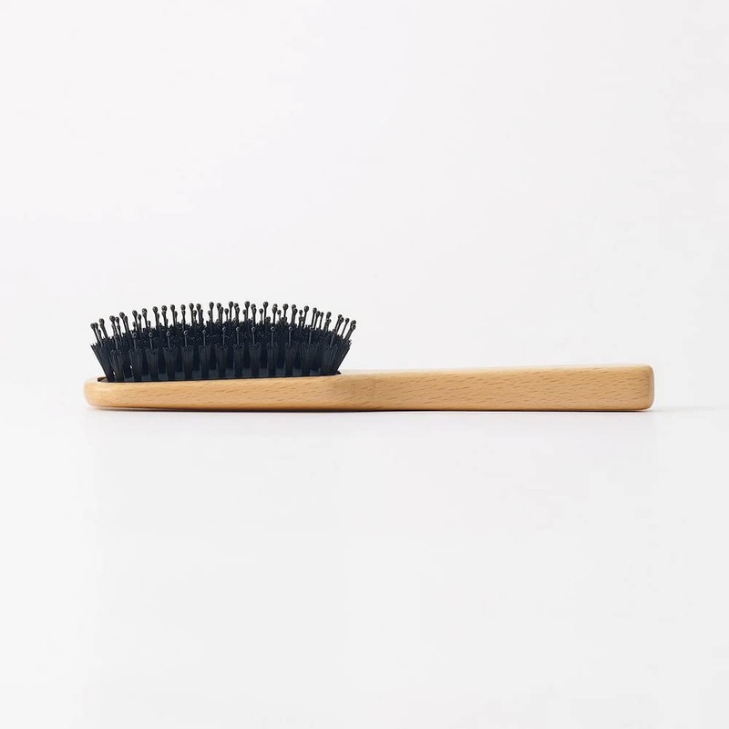 Muji 82575163 Beech Wood Hair Brush, Total Length 7.9 inches
