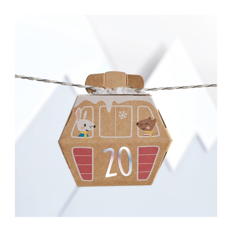 folia 9388 Advent Calendar Craft Set "Village in the Snow",