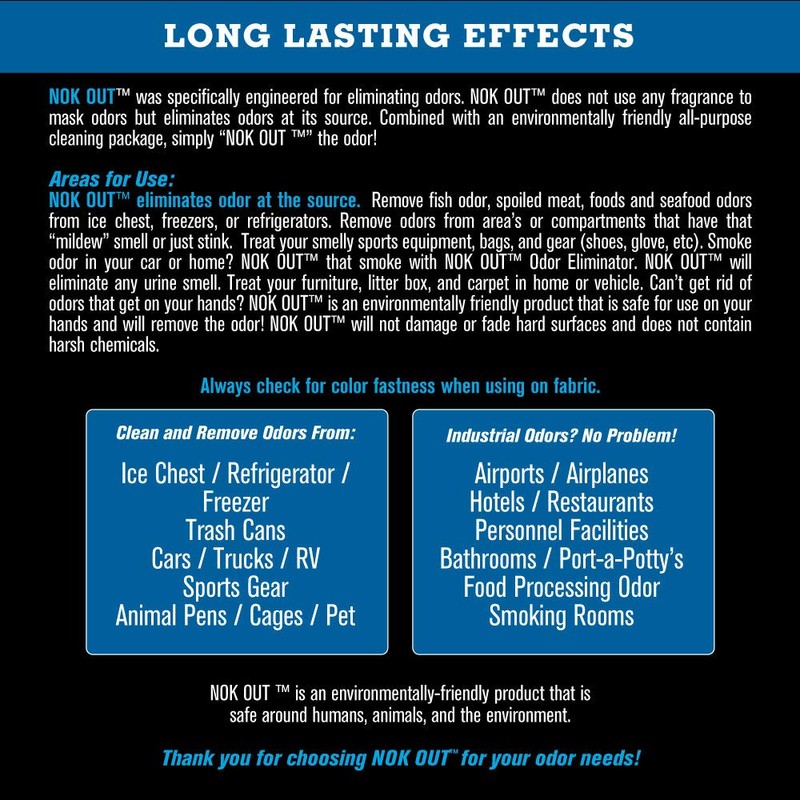 NOK OUT Odor Remover, Pet Deodorizer and Cleaning Spray, Made