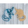Cat Licking Butt Cookie Cutter - Kitty Booty Feline Butthole