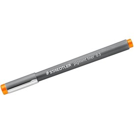 STAEDTLER PIGMENT LINER 0.3MM 30803 (PACK OF 6) ORANGE