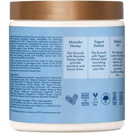 Shea Moisture Manuka Honey & Yogurt Hydrate + Repair Protein-Strong Treatment, 8 oz