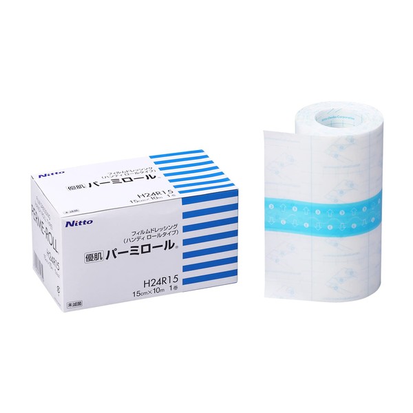 Nitoms H24R15 Gentle Skin Permillol (Handy Roll), Skin-Friendly, Waterproof Film,