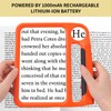 Amoper 5X 10X Full-Page Magnifying Glass with Light, Rechargeable Handheld