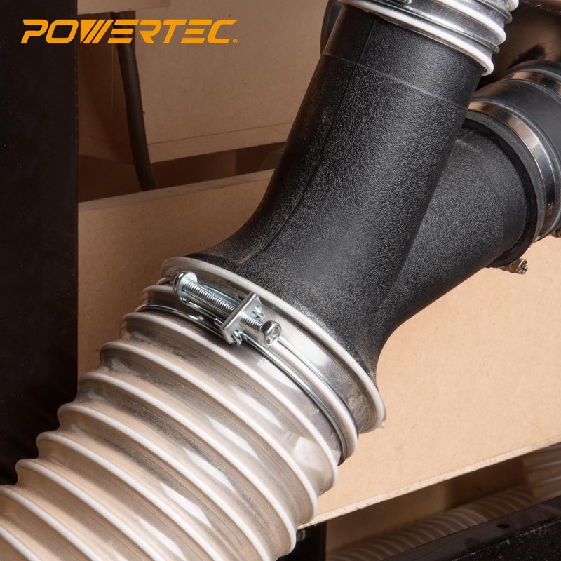 POWERTEC 70215 2 Inch Double Wire Hose Clamp with bolt,