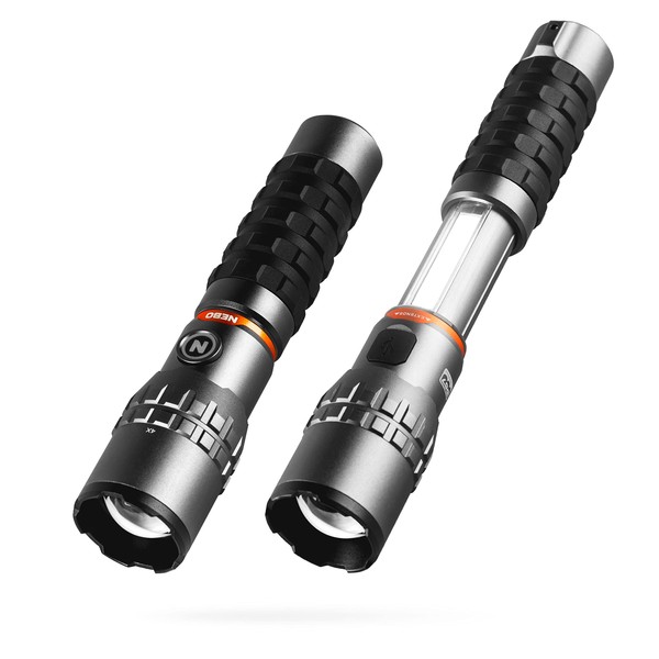 NEBO Slyde King Flashlight, Rechargeable LED Flashlight and Work Light, Bright, Durable, Everday Carry & Camping Flashlight with 4 Light Modes, C.O.B. Work Light and Magnetic Base, 2000 Lumen