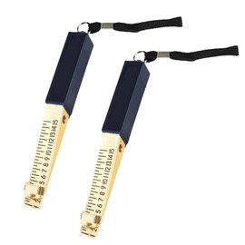 Jetisva Jetisva 2 Pcs Fire Door Gap Gauge, Wedge-Shaped Vernier Feeler Gauge 1-15mm Dual Marked Metric Gap Gauge for House Engineering Inspection Flatness Measuring Tool Ruler 150*15*17mm (Precision:0.5mm)