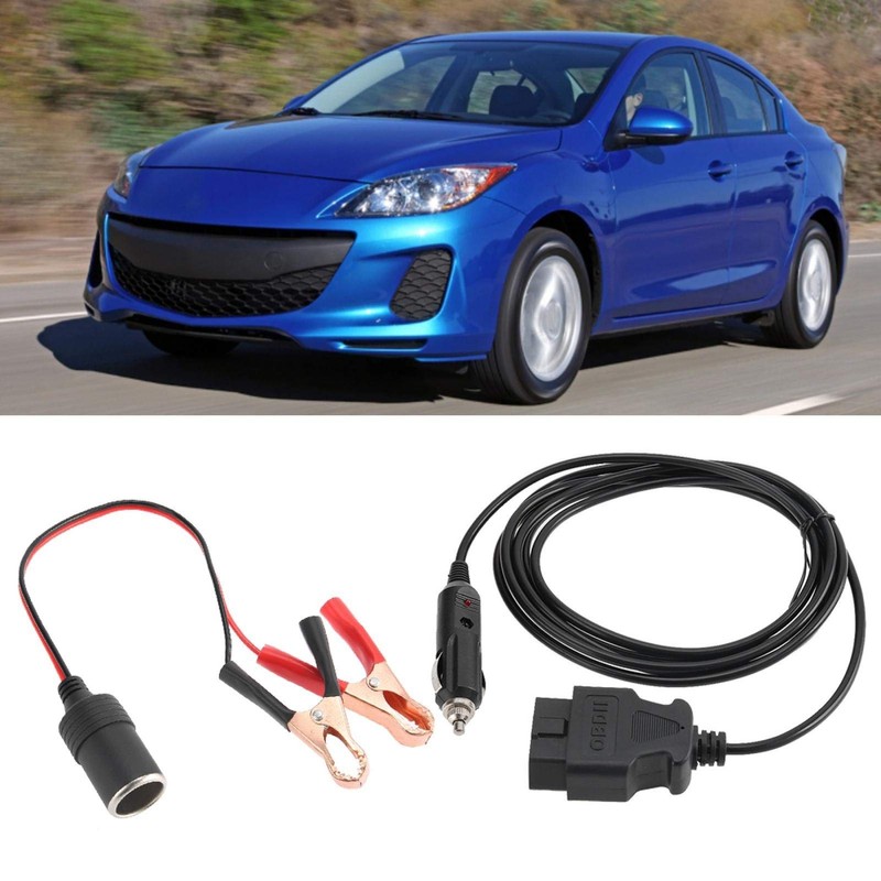 Akozon OBDII Power Supply Cable, 12V DC Power Source EUC