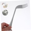CIYODO 1Set Elderly Curved Spoon and Fork for Patients Tableware