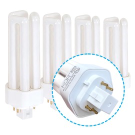 KOR (4 Pack) K20788 - PL26W/3U/4P/841 - Compact Fluorescent Plug-in - T4 - Triple Tube - 26 Watt - 4-Pin (GX24q-3) - 4,100 Kelvin (Cool White)
