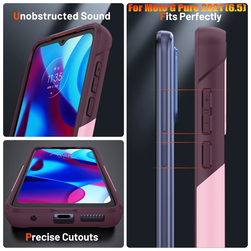 ymxdmd Heavy Duty Case for Moto G Pure 2022/Moto G