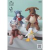 King Cole Toy Animals in Aran & DK Knitting Pattern