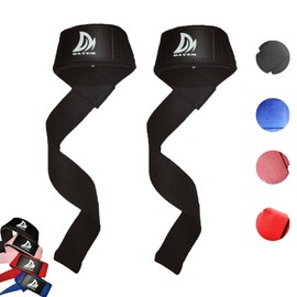 DAYEM Straps Gym Powerlifting Weight Lifting Straps Gym Straps with Padded Neoprene Support for Men and Women (Pink)