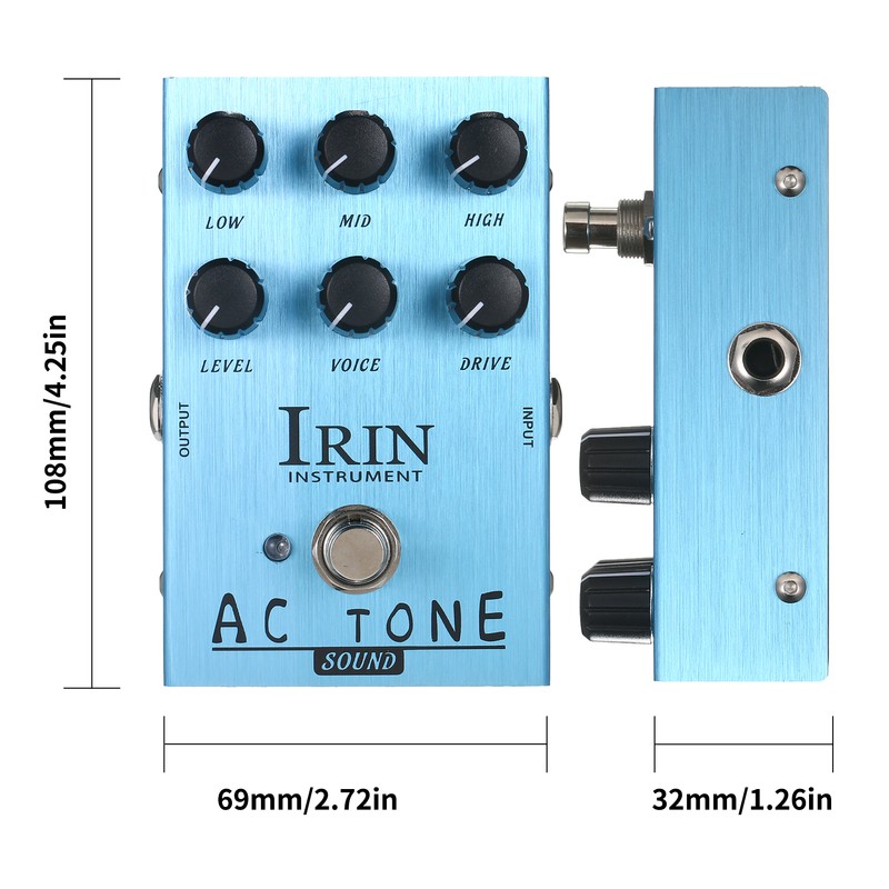 IRIN Mini Guitar Effect Pedal VOX AC30 Speaker Simulator Cabinet