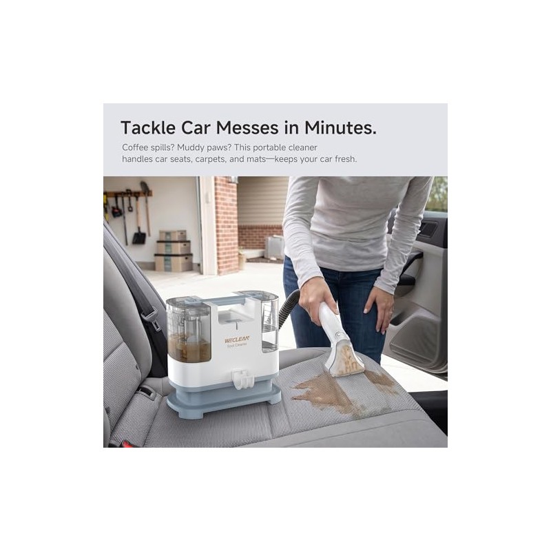 WECLEAN C1 Portable Extractor for Couch and Carpet Cleaner Upholstery