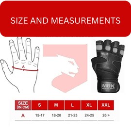 Gym Gloves Leather Unisex With WristSupport - Workout Gloves Half Finger Strong Stiching Non Slip Grip - Breathable padded Palm For Extra Support - Used in Weightlifting Cycling Rowing (L)
