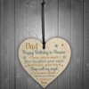RED OCEAN DAD Angel Daddy Father Birthday Memorial Plaque Wooden