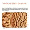3-Pack Heart Imitation Rattan Picnic Basket Set Assorted Sizes