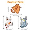 URAQT Scratch Cat Vinyl Car Sticker, 3D Cartoon Animal Cat