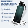 OLDLEY 32 oz Insulated Water Bottle With Straw, Stainless Steel