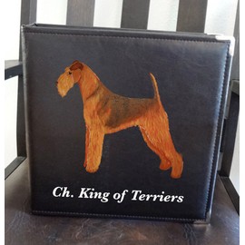 Airedale Terrier Dog Hand Painted Photo Album/Scrapbook for Show Photos, Awards, Action Shots, Agility
