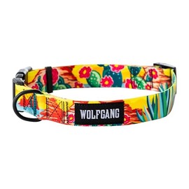 Wolfgang Heavy Duty, Adjustable Wide Venture Dog Collar with Quick Release Nylon Buckle for Walking & Training
